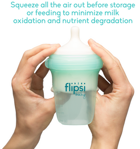 Trouble with gas/colic? Eliminate the air in the bottle before feeding!
